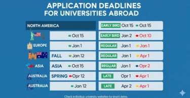 Application Deadlines for Universities Abroad