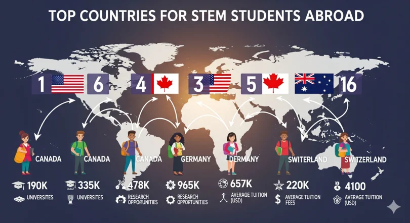 Top Countries for STEM Students Abroad