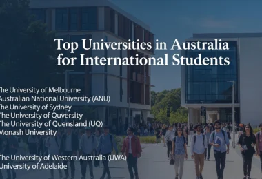 Top Universities in Australia for International Students Introduction Australia is one of the world’s most sought-after destinations for international students, offering a combination of high-quality education, cultural diversity, and a vibrant lifestyle. Over the past 15 years, as a study abroad consultant, I have guided numerous students to Australia, helping them choose universities that align with their academic goals and career ambitions. In this guide, we’ll explore Australia’s top universities, their standout programs, scholarship opportunities, student life, and practical tips to help you succeed academically and personally. Whether you are interested in business, engineering, sciences, or creative arts, Australia offers a wide range of options tailored for international students. Why Study in Australia? Australia is favored by international students for several compelling reasons: Globally Recognized Degrees – Australian universities are consistently ranked among the world’s top institutions, providing degrees respected by employers worldwide. Diverse Academic Programs – From STEM fields to arts and humanities, Australia offers diverse courses that cater to different career paths. Supportive Student Environment – Universities provide strong support services for international students, including orientation programs, counseling, and academic assistance. Work and Career Opportunities – International students can work part-time during studies, and post-study work visas allow graduates to gain valuable professional experience in Australia. Multicultural Society – Australia is welcoming and safe, with a diverse population that makes it easy for international students to adapt and thrive. Top Universities for International Students Here’s a detailed overview of the best universities in Australia for international students: 1. University of Melbourne Focus Areas: Business, Law, Engineering, Medicine Highlights: Melbourne is Australia’s top-ranked university, known for its research-led programs and global collaborations. The campus provides excellent resources for student development and networking. Consultant Tip: Showcase strong academic performance and leadership skills to increase your chances of admission and scholarships. 2. University of Sydney Focus Areas: Health Sciences, Business, Arts, Engineering Highlights: Sydney combines academic excellence with an urban campus life experience. Its programs are designed to prepare students for global careers. Consultant Tip: Highlight your achievements and practical experiences when applying; this increases your competitiveness. 3. Australian National University (ANU) Focus Areas: Sciences, Humanities, Social Sciences, Engineering Highlights: ANU is research-focused and offers world-class facilities. International students benefit from strong academic support and opportunities for research projects. Consultant Tip: Demonstrate research potential, curiosity, and a clear academic plan in your application. 4. University of Queensland (UQ) Focus Areas: Life Sciences, Engineering, Business, Social Sciences Highlights: UQ is recognized for innovation and quality teaching. Students have access to internships, co-op programs, and global exchange opportunities. Consultant Tip: Emphasize your motivation to engage in research or professional development programs. 5. University of New South Wales (UNSW Sydney) Focus Areas: Engineering, Business, Law, Computer Science Highlights: UNSW emphasizes practical learning, entrepreneurship, and innovation. Its programs prepare students for careers in Australia and globally. Consultant Tip: Provide examples of problem-solving, leadership, and collaboration experiences in your application. 6. Monash University Focus Areas: Medicine, Pharmacy, Engineering, Business Highlights: Monash offers a diverse range of programs and strong industry connections. International students enjoy a supportive environment and scholarship opportunities. Consultant Tip: Tailor your personal statement to reflect your academic goals and adaptability to a new culture. 7. University of Western Australia (UWA) Focus Areas: Science, Engineering, Arts, Business Highlights: UWA is known for research excellence and a student-friendly campus. It encourages international students to engage in community and academic projects. Consultant Tip: Highlight past projects, research experiences, and motivation for your chosen field. 8. University of Adelaide Focus Areas: Engineering, Health Sciences, Business, Humanities Highlights: Adelaide provides a balanced environment with quality teaching, scholarships, and opportunities for internships. It is especially suitable for students seeking a quieter but academically strong city. Consultant Tip: Emphasize your ability to adapt to a smaller city and contribute positively to campus life. 9. Queensland University of Technology (QUT) Focus Areas: Technology, Engineering, Business, Creative Industries Highlights: QUT combines practical learning with innovation and creativity. Its programs emphasize industry experience, preparing students for real-world challenges. Consultant Tip: Provide examples of technical or creative projects to showcase your skills. 10. Macquarie University Focus Areas: Business, Economics, Engineering, Health Highlights: Located in Sydney, Macquarie focuses on employability, internships, and practical learning. International students benefit from strong support services. Consultant Tip: Highlight your career-oriented goals and how the program aligns with your aspirations. Scholarships and Financial Support Australia offers a variety of scholarships to support international students: Australia Awards Scholarships – Government-funded, covering tuition, living expenses, and travel. University-Specific Scholarships – Merit-based, need-based, or program-specific awards at each university. Research Scholarships – For postgraduate students engaged in research-focused programs. Consultant Advice: Start early, maintain strong academic records, and write personalized scholarship applications to increase your chances. Combining scholarships with part-time work is a smart approach to manage costs. Student Life in Australia Student life in Australia is engaging and dynamic: Cultural Diversity: Meet people from all over the world, participate in cultural events, and build a global network. Student Societies & Clubs: From sports and volunteering to arts and entrepreneurship, Australia offers numerous ways to develop skills outside the classroom. Internships & Co-op Programs: Gain practical work experience and prepare for post-study employment. Consultant Insight: Actively participating in student life enhances social skills, networking, and personal development, making your study abroad experience truly rewarding. Practical Tips for International Students Early Planning: Research programs and universities 12–18 months before enrollment. Standardized Exams: Prepare for IELTS, TOEFL, or other program-specific requirements. Document Organization: Keep transcripts, reference letters, and personal statements ready. Financial Planning: Budget for tuition, accommodation, and living expenses. Engage with Alumni: Connect with former students for insights on programs and career opportunities. Conclusion Australia offers an excellent blend of academic excellence, cultural diversity, and career opportunities for international students. By selecting the right university, exploring scholarships, and actively participating in campus life, students can make their study abroad experience both academically and personally enriching. As a study abroad consultant, I advise aligning your university choice with career goals, academic interests, and personal preferences. Early preparation, focused applications, and active engagement in student life ensure a successful and fulfilling experience in Australia.